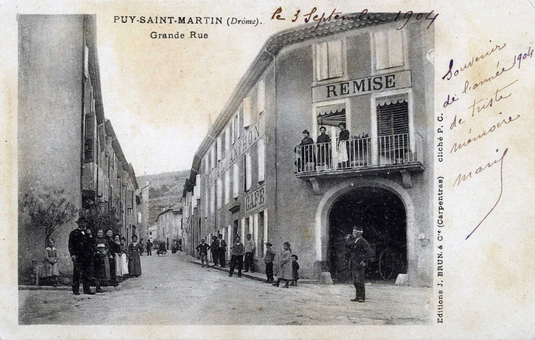 Puy-Saint-Martin.- Hôtel Anthon Grande Rue.