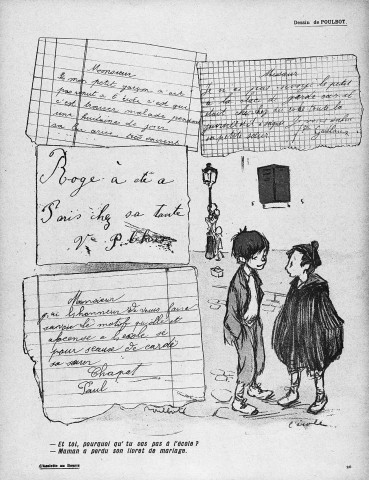 Caricature, extrait de "L'Assiette au Beurre".