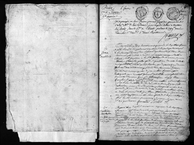 Décès (an V-an VIII).