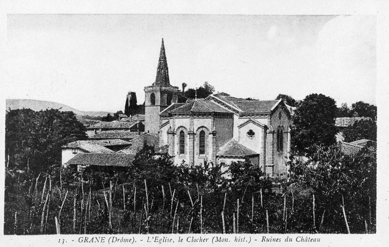 Grâne.- L'église Saint-Jean-Baptiste.