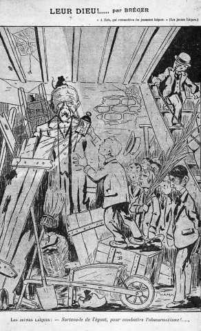 Caricature, extrait du journal "Le Pèlerin".