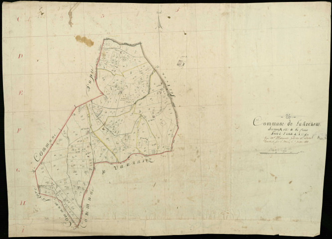 Section A, Pichate (la). Pichate (hameau de la) (agrandissement).