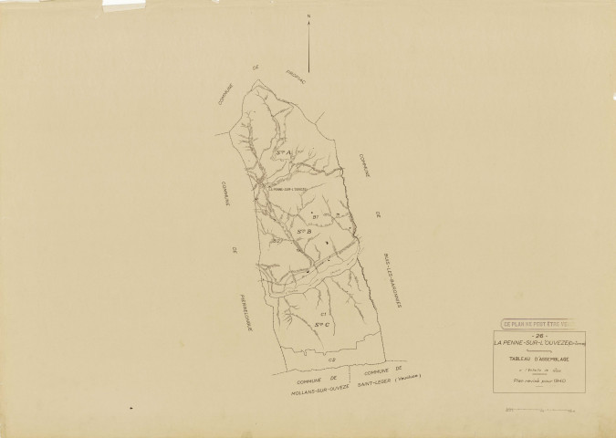 Tableau d'assemblage. 1940.