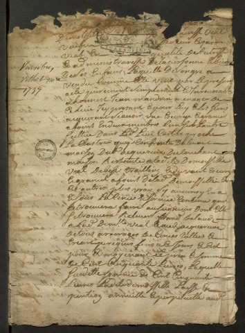 19 juin 1737-26 janvier 1738