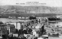 Valence.- Vue de la basse ville et les deux ponts.