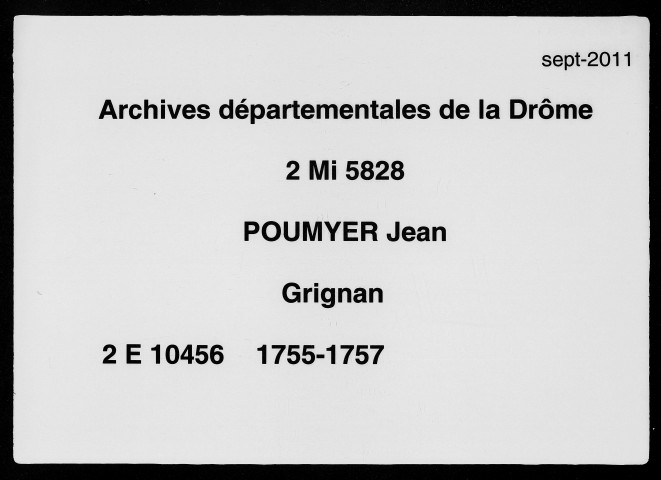 17 juillet 1755-4 janvier 1757