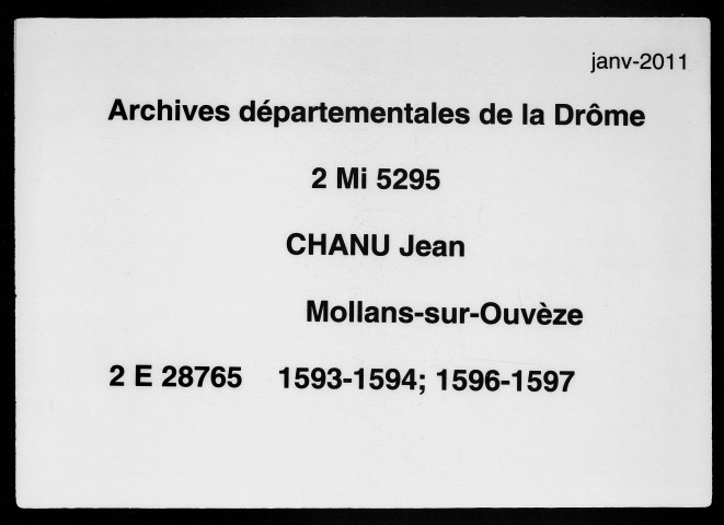 3 janvier 1593-14 avril 1594