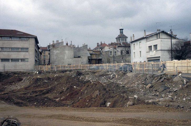 Valence.- Construction du parking Belle Image.