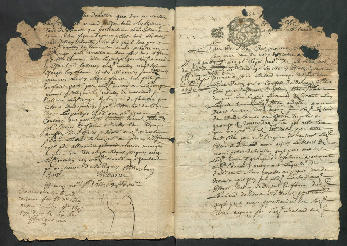 16 octobre 1695-15 février 1698