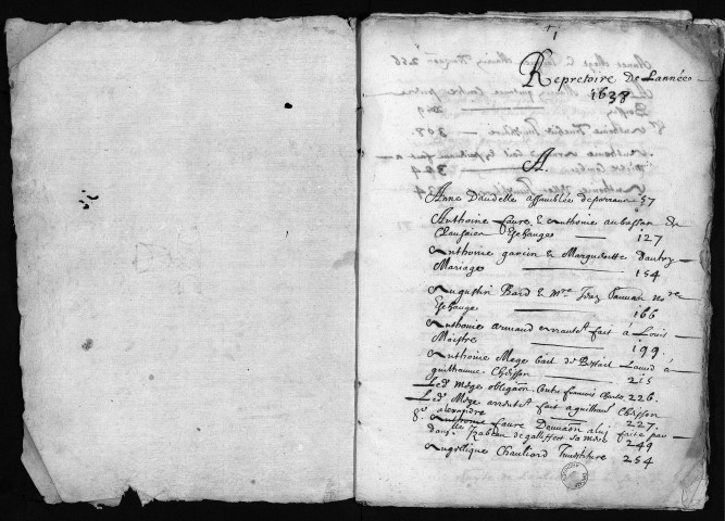 6 janvier-29 décembre 1638