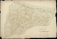 Section D, Village (le). Village (agrandissement sur D Développement). Grands-Aillers (hameau des), Vidaux (hameau des), Pilène (hameau de), Tissons (hameau des), Goubets (hameau des), Village et Saint-Nizier (lieu-dit, parcelles n° 360-383) (agrandissement sur Hameaux développement).