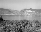 la Coucourde. - Vue du Rhône et de Cruas en Ardèche.