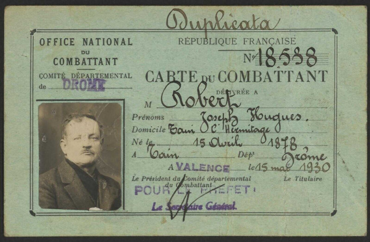 Robert, Joseph Hugues