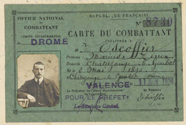 Escoffier, Marius Zénon