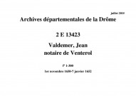 1er novembre 1650-7 janvier 1652