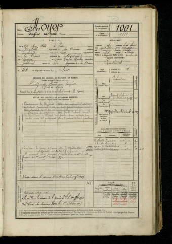 n°1001-1249 avec table alphabétique.