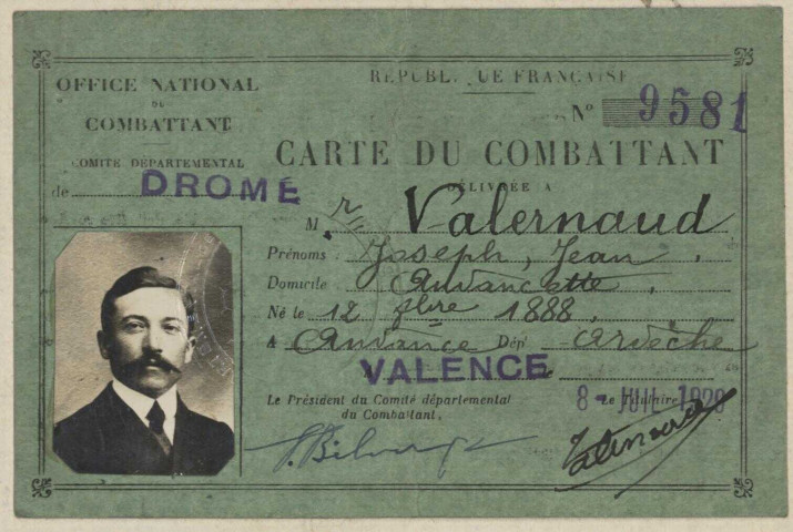 Valernaud, Joseph Jean