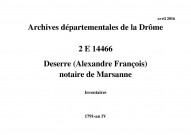 Inventaires (1791-an IV).