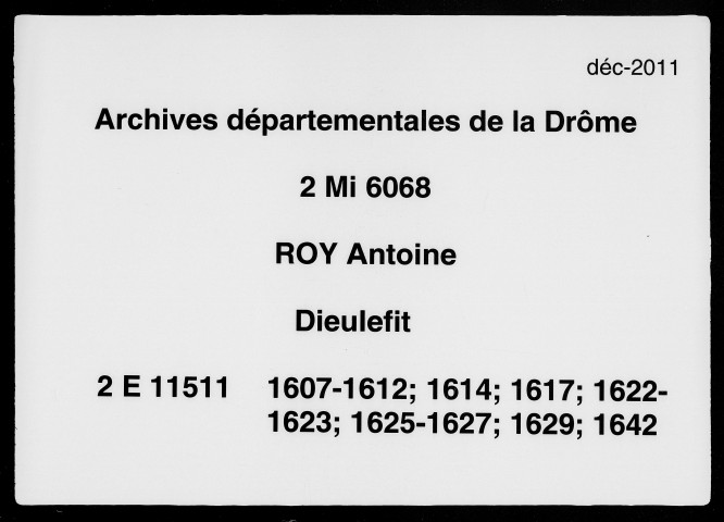 19 février-décembre 1607