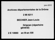 Répertoire général (an III-an XIII).