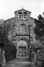 La Motte-de-Galaure. - La façade occidentale de l'église Sainte-Agnès.