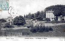 Le château et l'église Saint-Andéol et Jean.