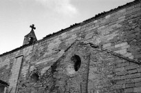 Lachau.- La façade sud de la chapelle Notre-Dame de Calma.