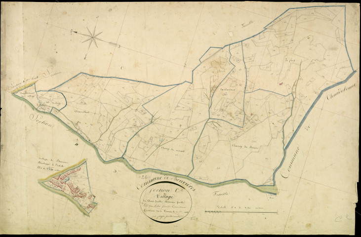 Section C2, le Village. Village (partie sud) (agrandissement).