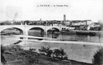 Le pont sur le Rhône.