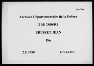 30 janvier 1653-septembre 1657