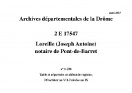 3 fructidor an VII-2 nivôse an IX