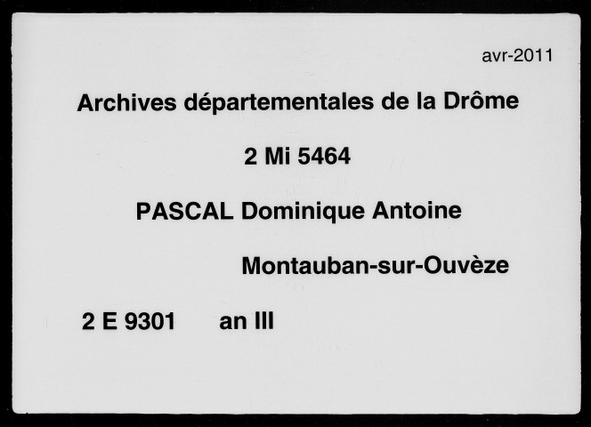 7 vendémiaire-18 messidor an III
