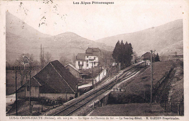 La ligne du chemin de fer de Grenoble à Marseille.