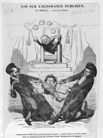Caricature de la loi sur l'ignorance publique.