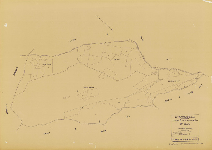 B1, La Combe de Léoux. 1936.