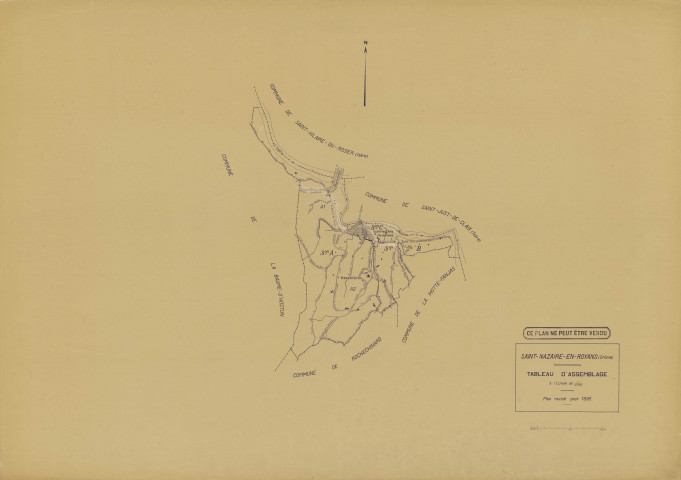 Tableau d'assemblage. 1935.