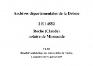 5 septembre 1667-6 janvier 1669