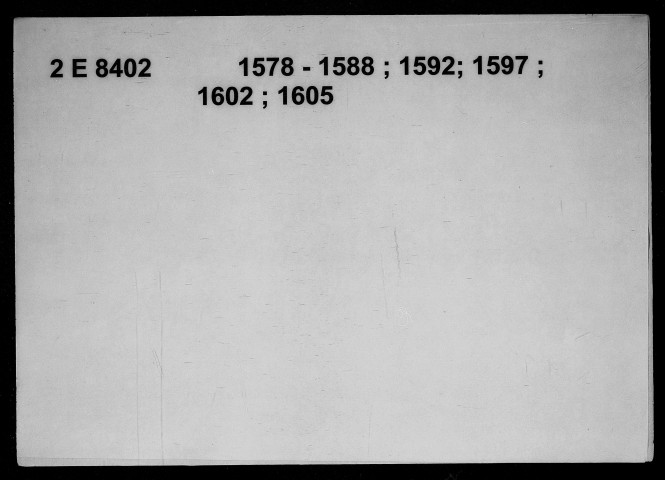 12 janvier 1578-28 août 1605