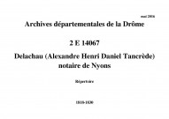 Répertoire (1818-1830).