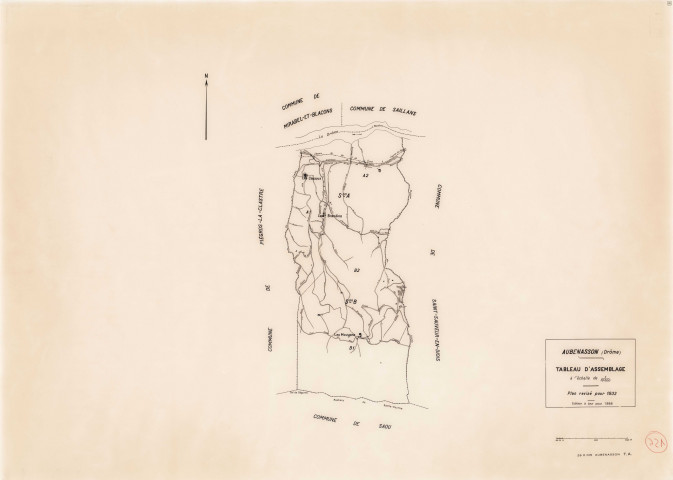 Tableau d'assemblage. 1988.