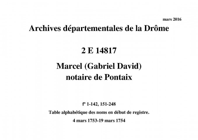 4 mars 1753-19 mars 1754