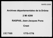 15 juillet 1775-9 mars 1776