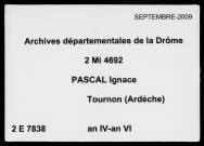 23 floréal an IV-29 floréal an VI