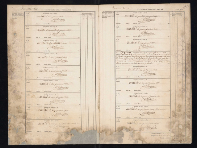 29 décembre 1832 - 17 janvier 1837