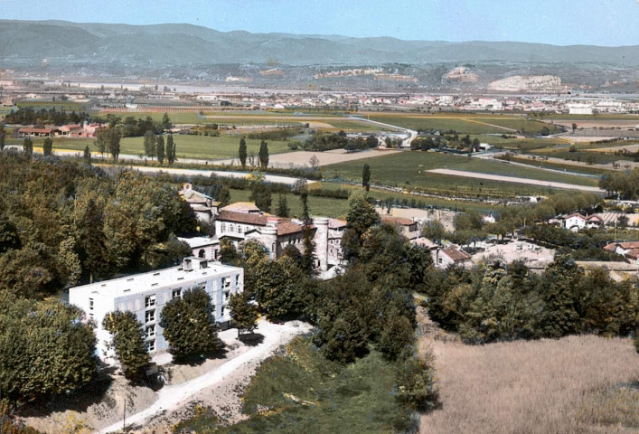 Vue aérienne du village.