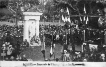 Inauguration du monument aux morts de la guerre 1914-1918.