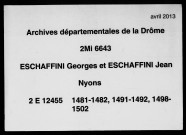 14 janvier 1566-15 septembre 1567