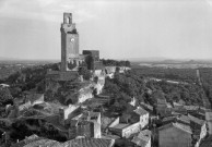 Chamaret.- Vue aérienne de la Tour