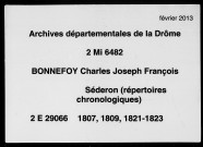 1807-1809, 1821-1823