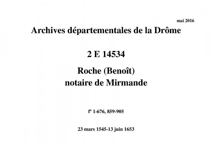 23 mars 1545-13 juin 1553